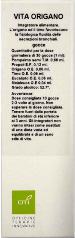 VITA ORIGANO GOCCE 30ML - Farmacia De Pasquale