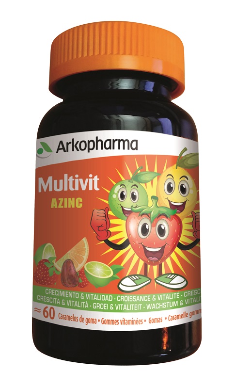 ARKOVITAL MULTIVIT AZINC 60 CARAMELLE GOMMOSE ALLA FRUTTA - Farmacia De Pasquale