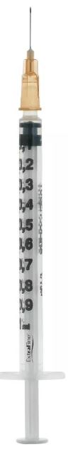 SIRINGA PER INSULINA EXTRAFINE TUB 1ML 100 UI AGO REMOVIBILE 26 GAUGE 0,45X12 MM 1 PEZZO - Farmacia De Pasquale