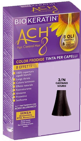 BIOKERATIN ACH8 COLOR PRODIGE 3/N CASTANO SCURO - Farmacia De Pasquale
