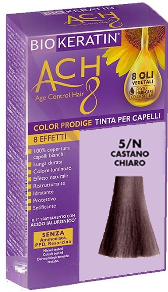 BIOKERATIN ACH8 COLOR PRODIGE 5/N CASTANO CHIARO - Farmacia De Pasquale