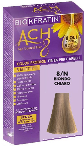 BIOKERATIN ACH8 COLOR PRODIGE 8/N BIONDO CHIARO - Farmacia De Pasquale