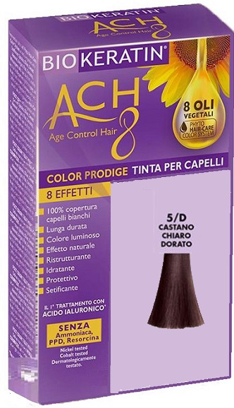 BIOKERATIN ACH8 COLOR PRODIGE 5/D CASTANO CHIARO DORATO - Farmacia De Pasquale