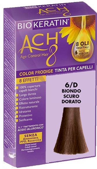 BIOKERATIN ACH8 COLOR PRODIGE 6/D BIONDO SCURO DORATO - Farmacia De Pasquale