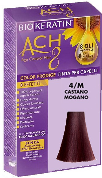 BIOKERATIN ACH8 COLOR PRODIGE 4/M CASTANO MOGANO - Farmacia De Pasquale