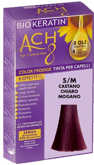 BIOKERATIN ACH8 COLOR PRODIGE 5/M CASTANO CHIARO MOGANO - Farmacia De Pasquale