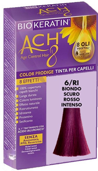 BIOKERATIN ACH8 COLOR PRODIGE 6/RI BIONDO SCURO ROSSO INTENSO - Farmacia De Pasquale