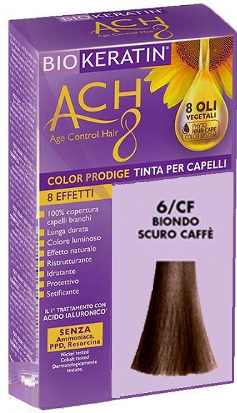 BIOKERATIN ACH8 COLOR PRODIGE 6/CF BIONDO SCURO CAFFE' - Farmacia De Pasquale