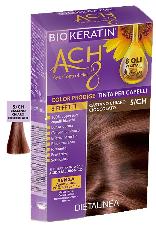 BIOKERATIN ACH8 COLOR PRODIGE 5/CH CASTANO CHIARO CIOCCOLATO - Farmacia De Pasquale