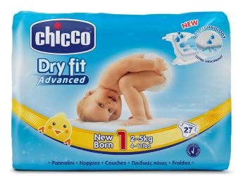 CH DRY FIT ADVANCE NEW BORN 27 PEZZI - Farmacia De Pasquale