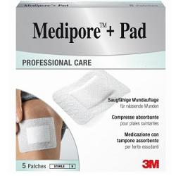 MEDICAZIONE MEDIPORE+PAD 5X7,2CM 5PEZZI - Farmacia De Pasquale