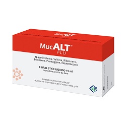 MUCALT FLU 8 ORAL STICK MONODOSE - Farmacia De Pasquale