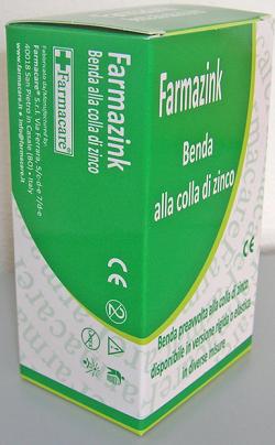 BENDA MEDICATA ELASTICA FARMAZINK CON OSSIDO DI ZINCO CM10X5M 1 PEZZI - Farmacia De Pasquale