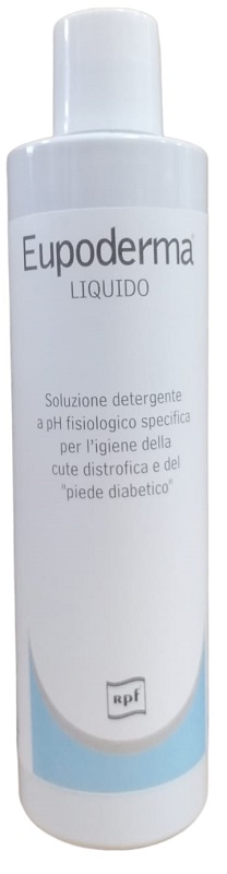 EUPODERMA LIQUIDO SOLUZIONE DETERGENTE PER PIEDE DIABETICO 300 ML - Farmacia De Pasquale