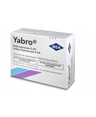 YABRO 10 FIALE 3ML ACIDO IALURONICO 0,3% SOLUZIONE PER NEBULIZZATORE - Farmacia De Pasquale