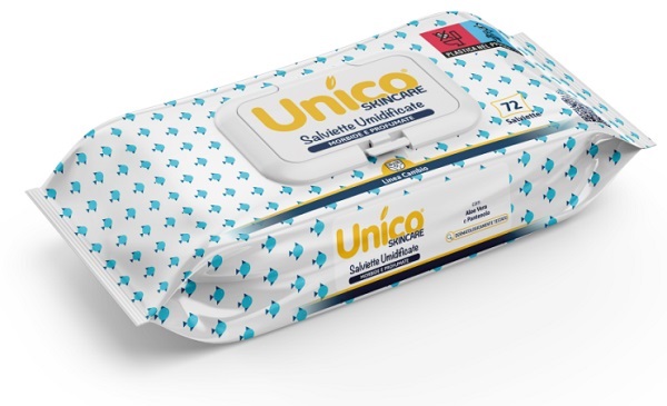 UNICO SALVIETTINE UMIDIFICATE POP-UP 72 PEZZI - Farmacia De Pasquale