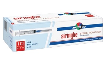 SIRINGA PER VENIPUNTURA MASTER-AID 5 ML GAUGE 23 10 PEZZI - Farmacia De Pasquale