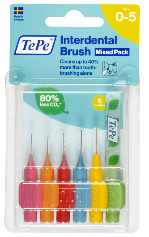 TEPE SCOVOLINI MISTI ROSA/VERDE 6 PEZZI - Farmacia De Pasquale