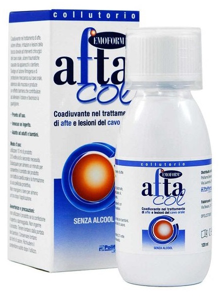 AFTACOL EMOFORM COLLUTORIO PER IGIENE DENTALE 120 ML - Farmacia De Pasquale