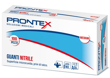 PRONTEX GUANTO IN NITRILE SENZA POLVERE GRANDE 8/9 100 PEZZI - Farmacia De Pasquale