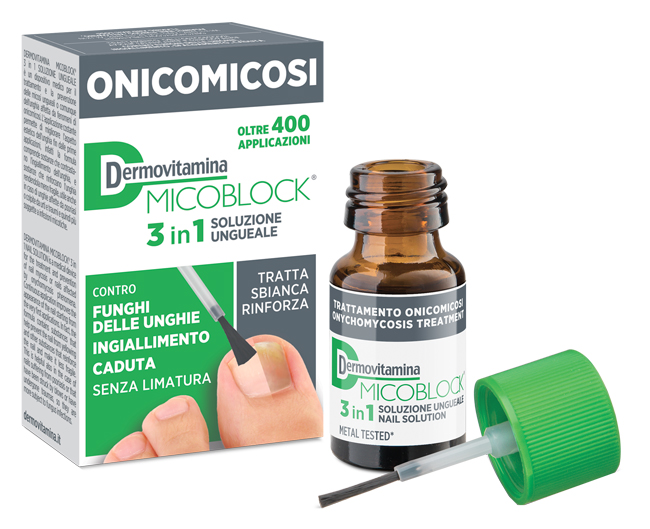 DERMOVITAMINA MICOBLOCK 3 IN 1 ONICOMICOSI SOLUZIONE UNGUEALE 7 ML - Farmacia De Pasquale