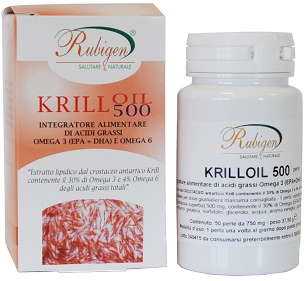 RUBIGEN KRILL OLIO OMEGA 3-6 50 PERLE - Farmacia De Pasquale