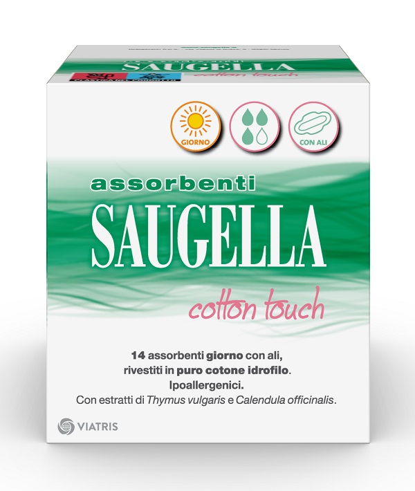 SAUGELLA COTTON TOUCH ASSORBENTI GIORNO 14 PEZZI TAGLIO PREZZO - Farmacia De Pasquale