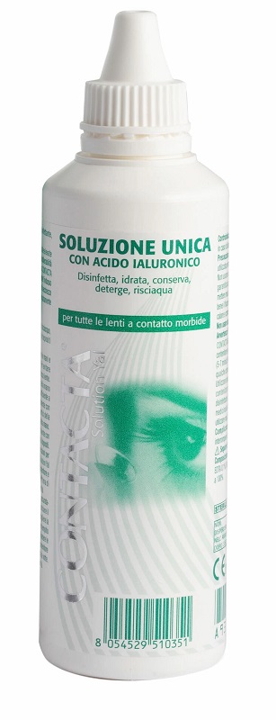 SOLUZIONE OCULARE CON ACIDO IALURONICO CONTACTA 100 ML MARCHIO CE - Farmacia De Pasquale