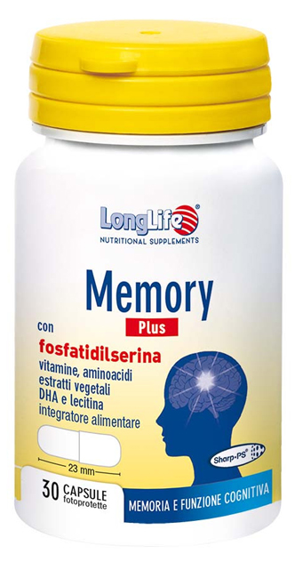 LONGLIFE MEMORY PLUS 30 CAPSULE FOTOPROTETTE - Farmacia De Pasquale