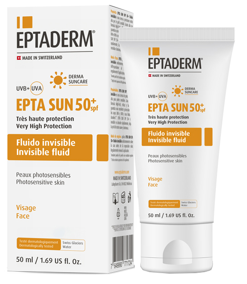 EPTA SUN SPF50+ FLUIDO INVISIBILE 50 ML - Farmacia De Pasquale