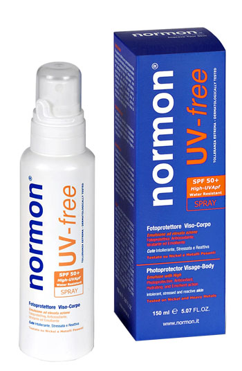 NORMON UV FREE SPRAY VISO CORPO 150 ML - Farmacia De Pasquale