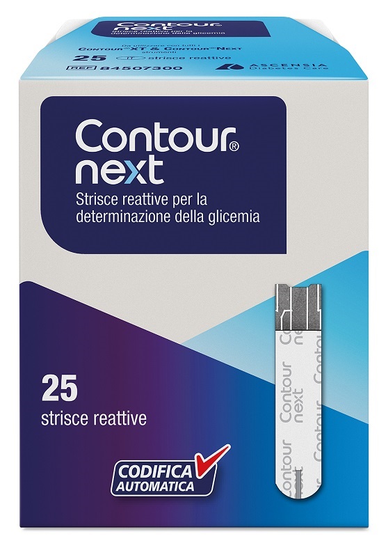 STRISCE MISURAZIONE GLICEMIA CONTOUR NEXT 25 PEZZI - Farmacia De Pasquale