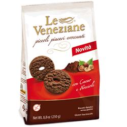 LE VENEZIANE BISCOTTI CACAO/NOCCIOLA 250 G - Farmacia De Pasquale