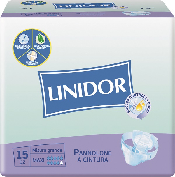 PANNOLONE LINIDOR A CINTURA MAXI MISURA GRANDE 15 PEZZI - Farmacia De Pasquale