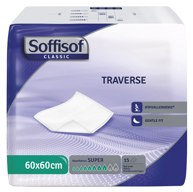 TRAVERSA PER INCONTINENZA SOFFISOF CLASSIC 60X60 15 PEZZI - Farmacia De Pasquale