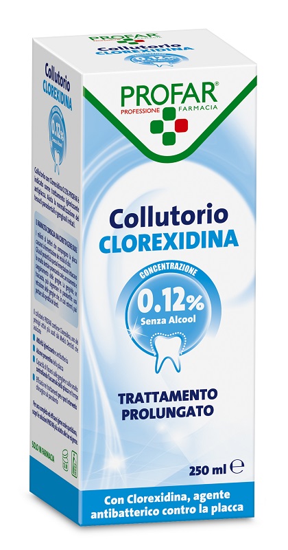 COLLUTORIO CLOREXIDINA 0,12% 250 ML PROFAR - Farmacia De Pasquale