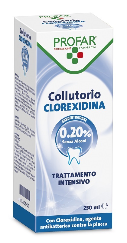 COLLUTORIO CLOREXIDINA 0,20% 250 ML PROFAR - Farmacia De Pasquale