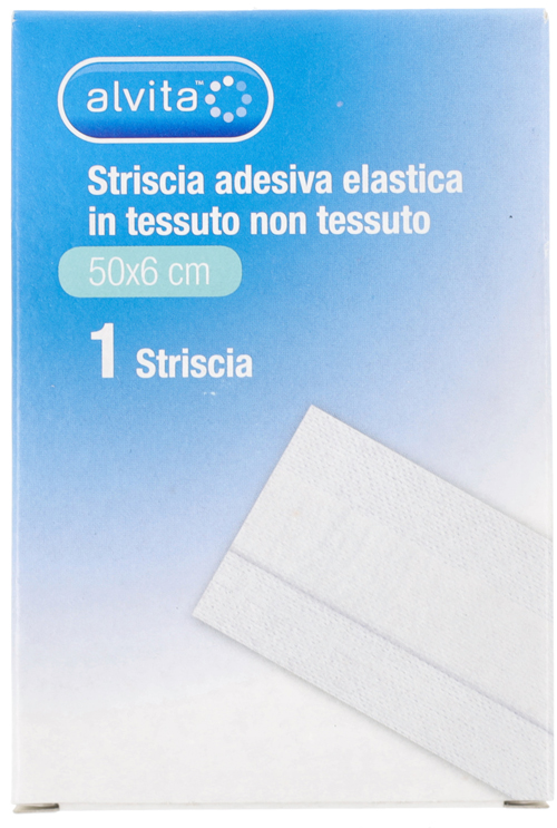 STRISCIA AUTOADESIVA ELASTICA ALVITA TNT 50X6CM - Farmacia De Pasquale