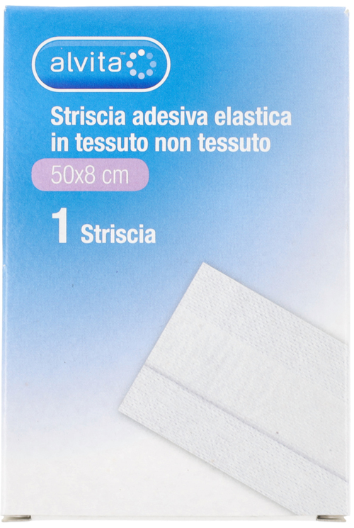 STRISCIA ADESIVA ELASTICA ALVITA TNT 50X8CM - Farmacia De Pasquale