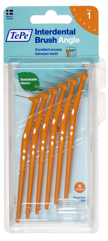 TEPE ANGLE SCOVOLINO ARANCIO 0,45MM 6 PEZZI - Farmacia De Pasquale