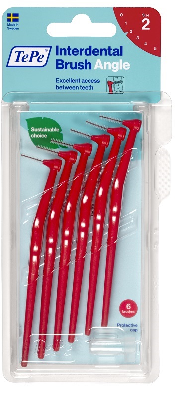 TEPE ANGLE SCOVOLINO ROSSO 0,5MM 6 PEZZI - Farmacia De Pasquale