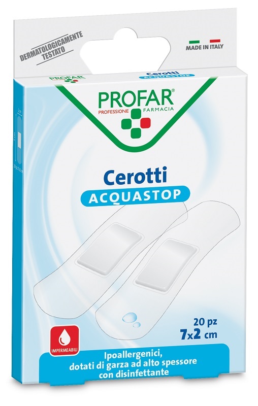 CEROTTO ACQUASTOP MEDI 7X2 CM PROFAR 20 PEZZI - Farmacia De Pasquale