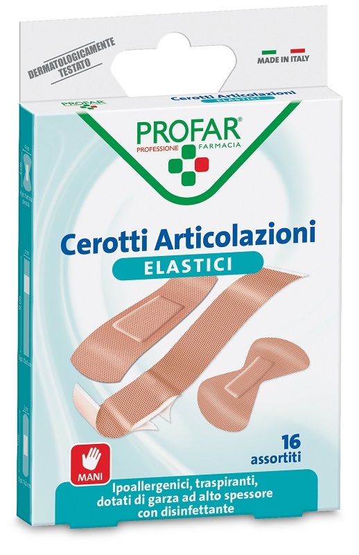 CEROTTO ARTICOLAZIONI ELASTICO PROFAR 16 PEZZI - Farmacia De Pasquale