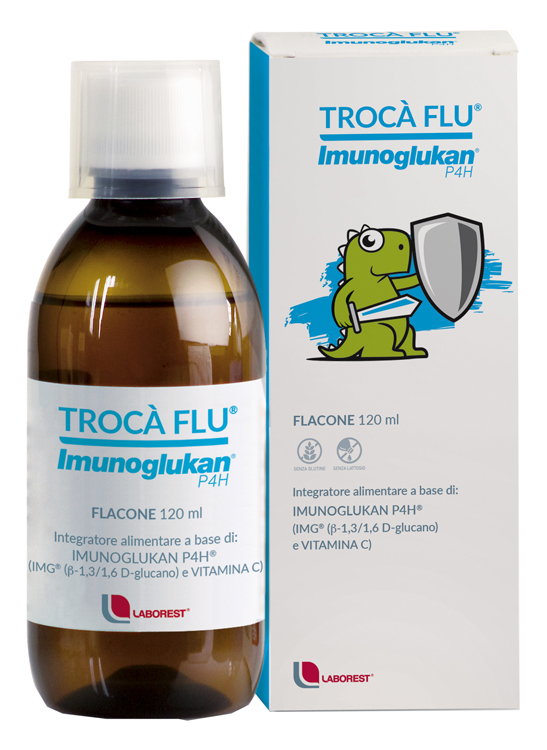 TROCA' FLU' IMUNOGLUKAN FLACONE 120 ML - Farmacia De Pasquale