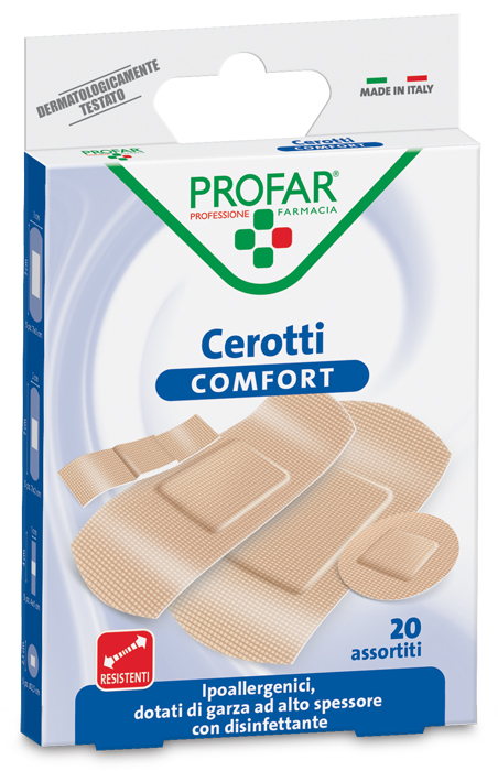 CEROTTO COMFORT ASSORTITI 20 PEZZI PROFAR - Farmacia De Pasquale