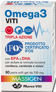OMEGA3 VITI TRIPLA AZIONE 60 PERLE - Farmacia De Pasquale