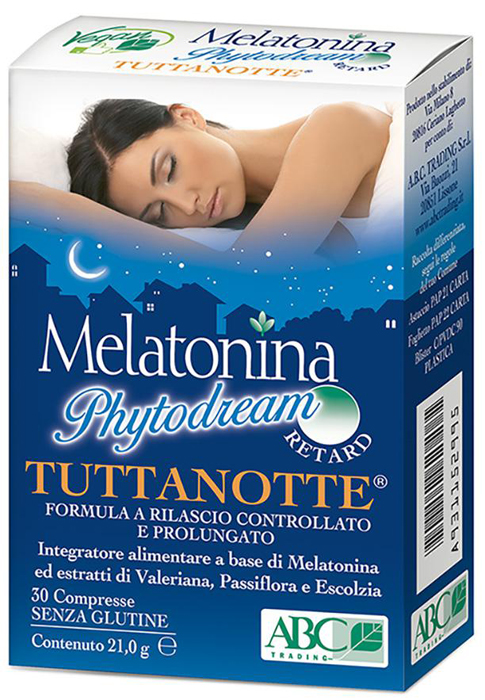 MELATONINA PHYTODREAM TUTTANOTTE RETARD 30 COMPRESSE - Farmacia De Pasquale