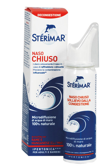 STERIMAR IPERTONICO NASO CHIUSO RAME E MANGANESE SPRAY 50 ML - Farmacia De Pasquale