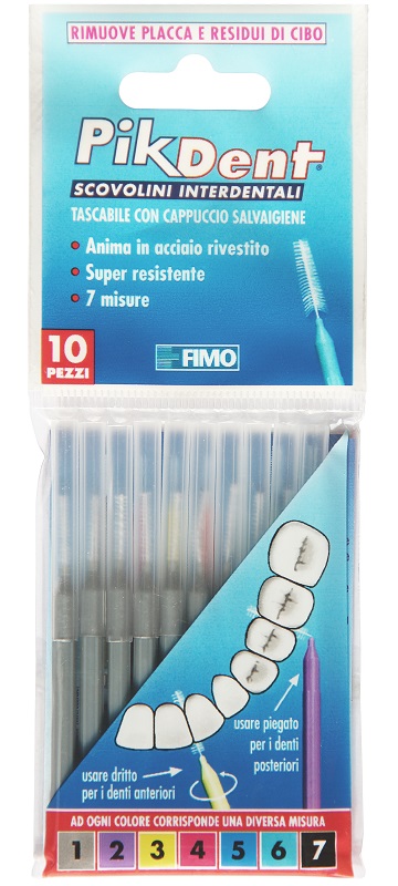PIKDENT STUZZICOLINO 1 GRIGIO 10 PEZZI - Farmacia De Pasquale