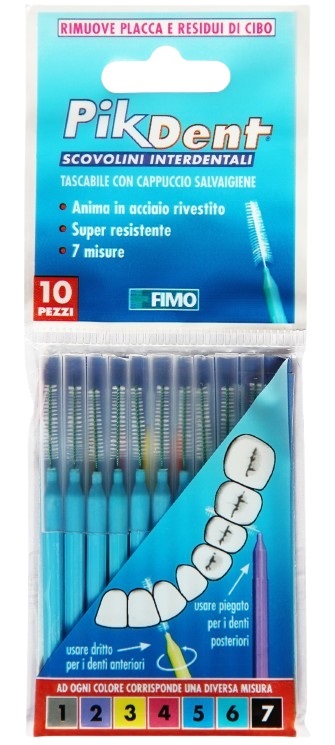 PIKDENT STUZZICOLINO 5 AZZURRO 10 PEZZI - Farmacia De Pasquale
